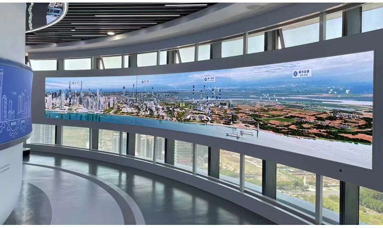 又一整套展廳顯示屏交付使用--中交城投總部南沙展廳